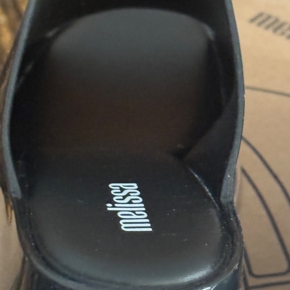 Platform Mules Black Patent vegan - Picture 6 of 11